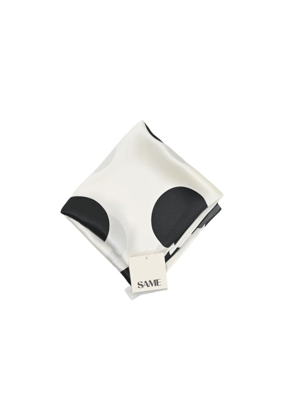 SAME Los Angeles Silk Scarf in Cream Polka Dot